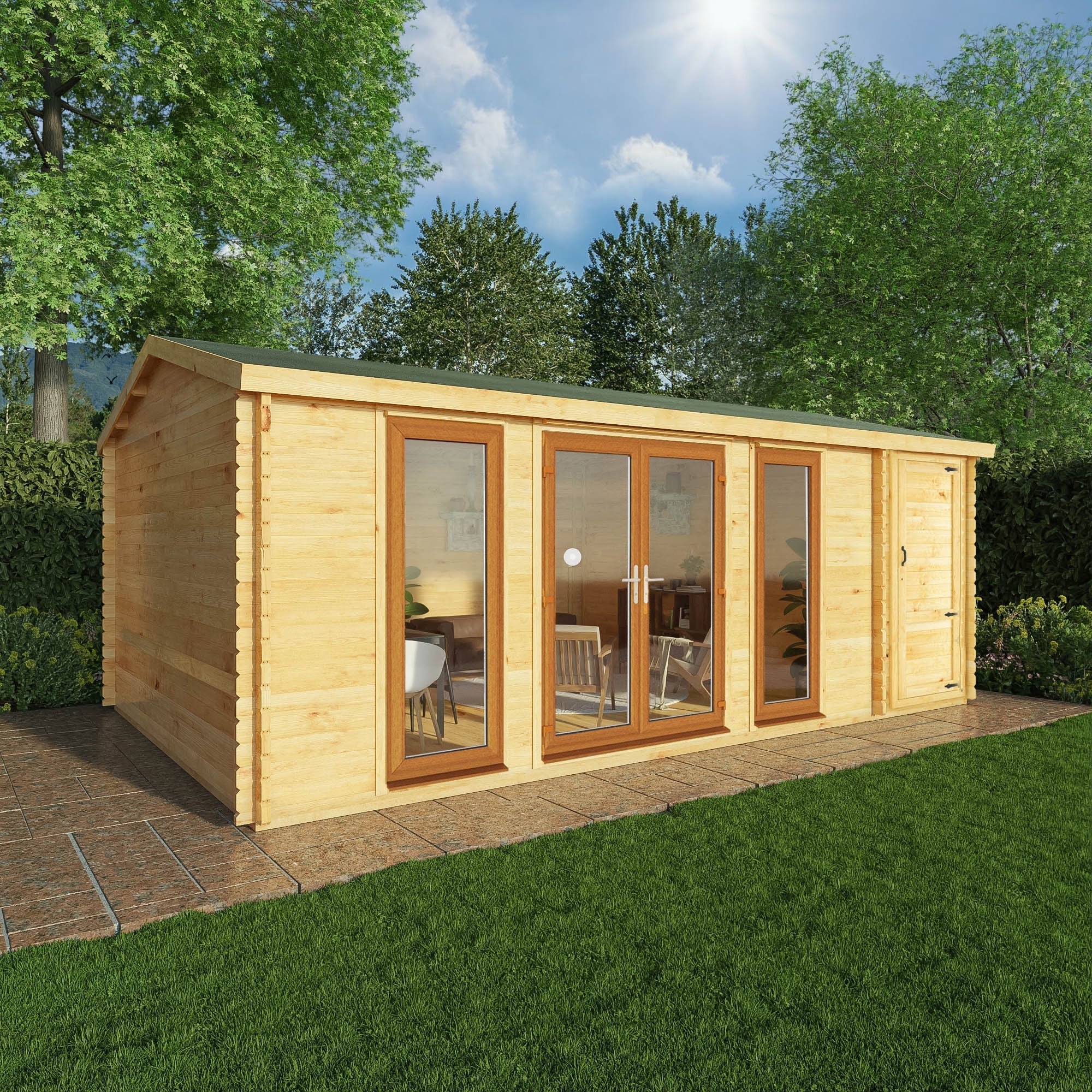 Log Store Cladding Mercia Studio 13' 7