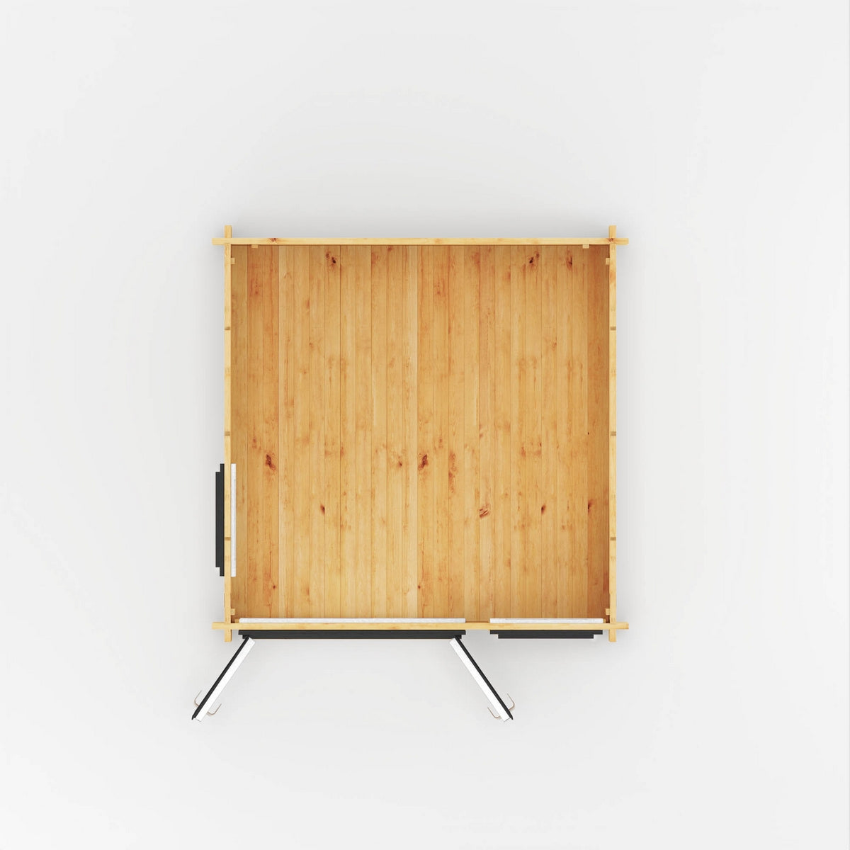 Mercia Elite 10' 3" x 9' 11" Reverse Apex Log Cabin - Premium 44mm Cladding Loglap - Grey UPVC