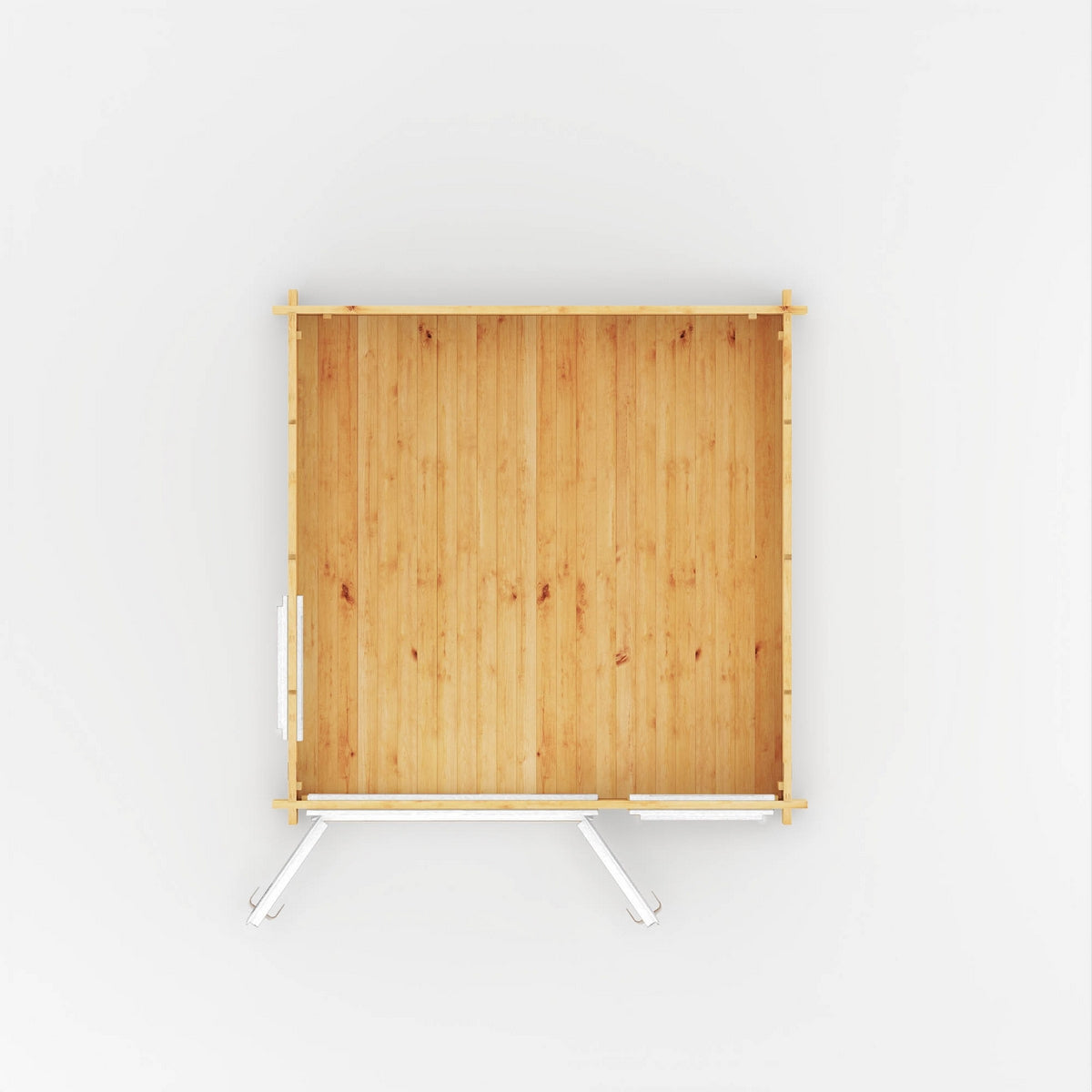 Mercia Elite 10' 3" x 9' 11" Reverse Apex Log Cabin - Premium 44mm Cladding Loglap - White UPVC