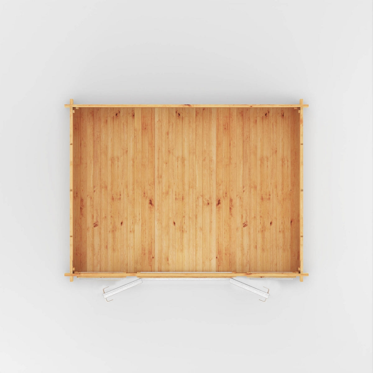 Mercia Studio 10' 3" x 13' 2" Apex Log Cabin - Premium 44mm Cladding Loglap - White UPVC