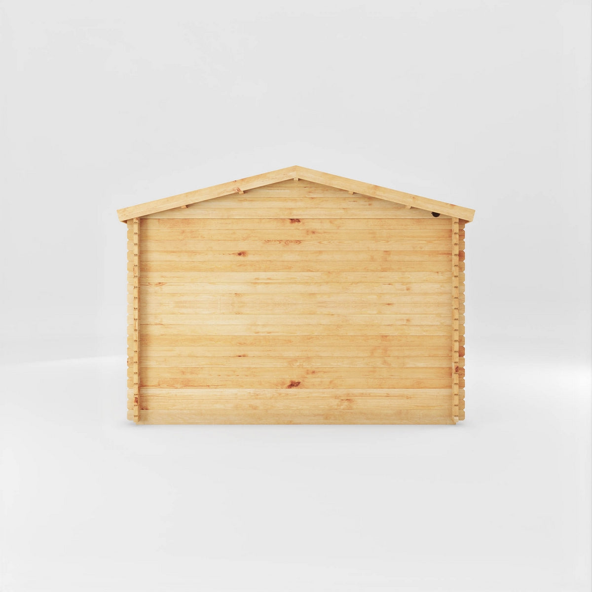 Mercia Studio 11' 11" x 14' 10" Apex Log Cabin - Premium 44mm Cladding Loglap - White UPVC