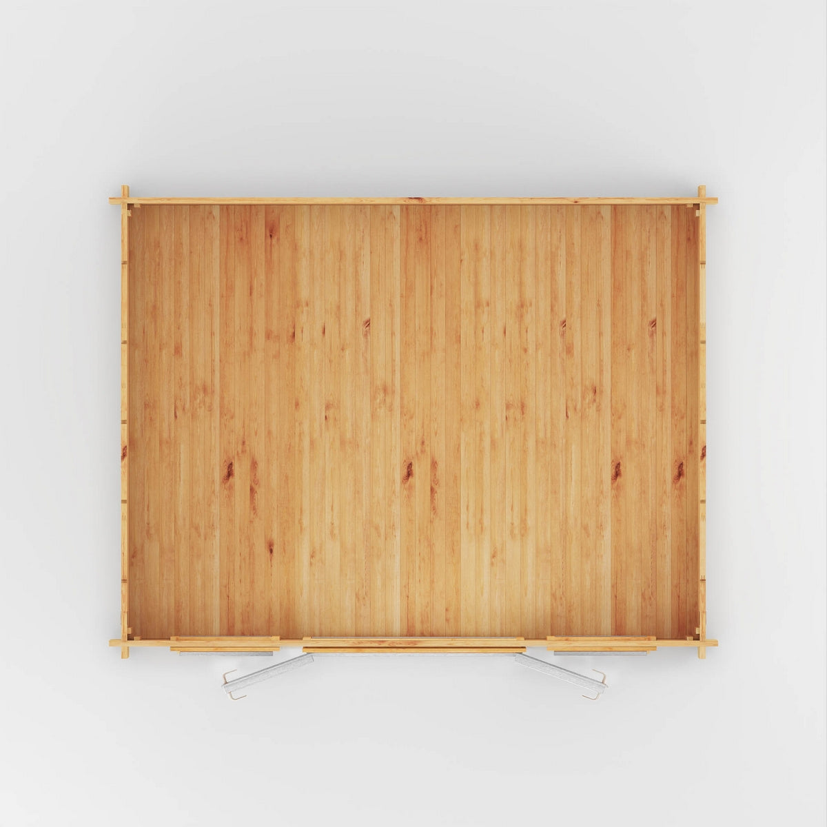 Mercia Studio 11' 11" x 14' 10" Apex Log Cabin - Premium 44mm Cladding Loglap - White UPVC