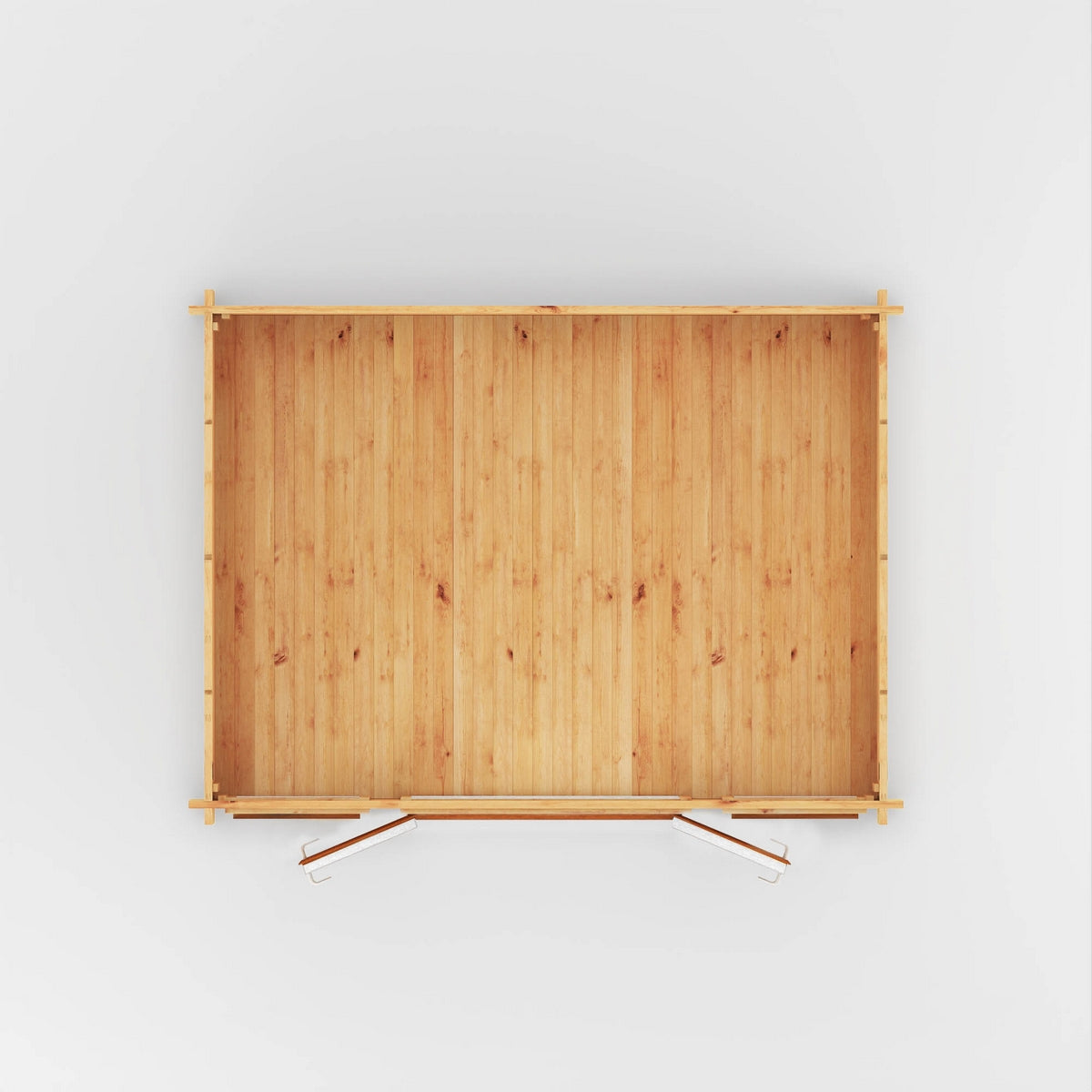 Mercia Studio 10' 3" x 13' 2" Apex Log Cabin - Premium 44mm Cladding Loglap - Brown UPVC