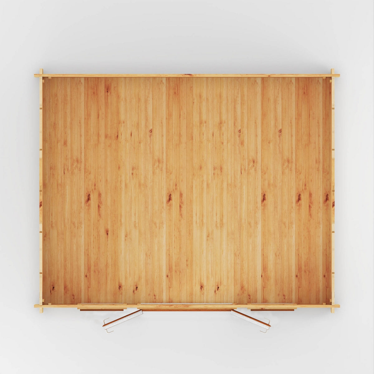 Mercia Studio 13' 7" x 16' 6" Apex Log Cabin - Premium 44mm Cladding Loglap - Brown UPVC