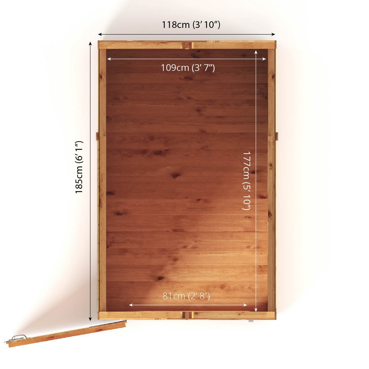 Mercia Woodsman 6' 3" x 4' 3" Apex Shed - Premium Dip Treated Shiplap - Styrene Windows