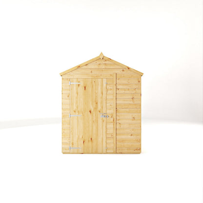 Mercia Woodsman 8' 2" x 6' 2" Apex Shed - Premium Dip Treated Shiplap - Styrene Windows