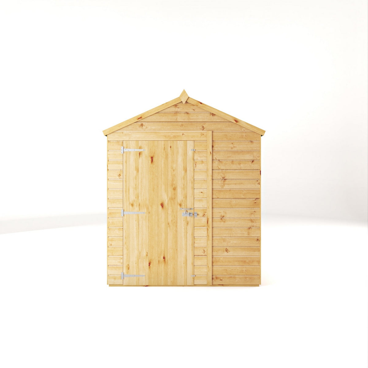 Mercia Woodsman 10' 1" x 6' 2" Apex Shed - Premium Dip Treated Shiplap - Styrene Windows