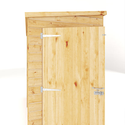 Mercia Woodsman 6' 5" x 4' 2" Pent Shed - Premium Dip Treated Shiplap - Styrene Windows