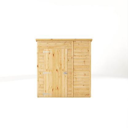 Mercia Woodsman 6' 5" x 4' 2" Pent Shed - Premium Dip Treated Shiplap - Styrene Windows