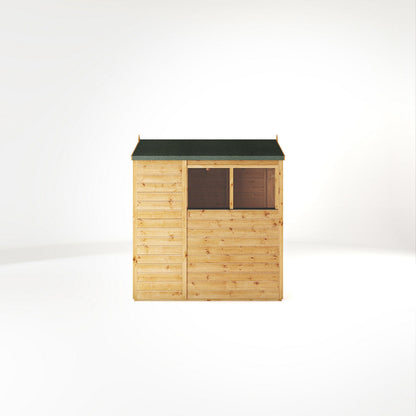 Mercia Woodsman 6' 3" x 4' 3" Apex Shed - Premium Dip Treated Shiplap - Glass Windows
