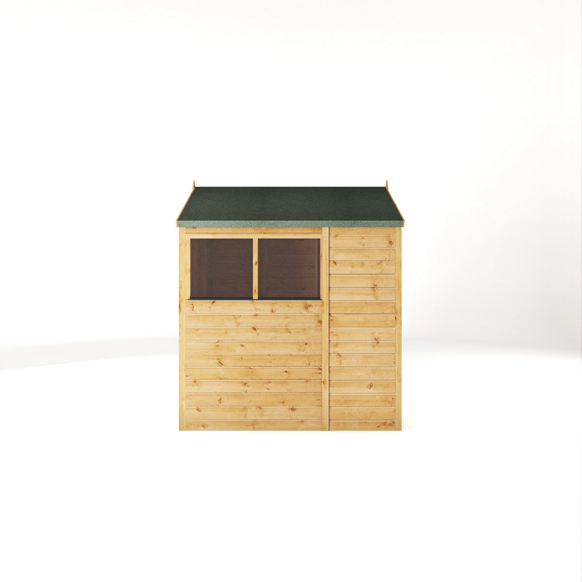 Mercia Woodsman 6' 3" x 6' 2" Apex Shed - Premium Dip Treated Shiplap - Glass Windows
