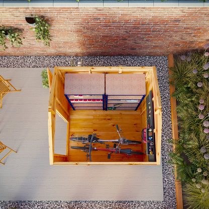 Mercia Woodsman 6' 3" x 6' 2" Apex Shed - Premium Dip Treated Shiplap - Glass Windows