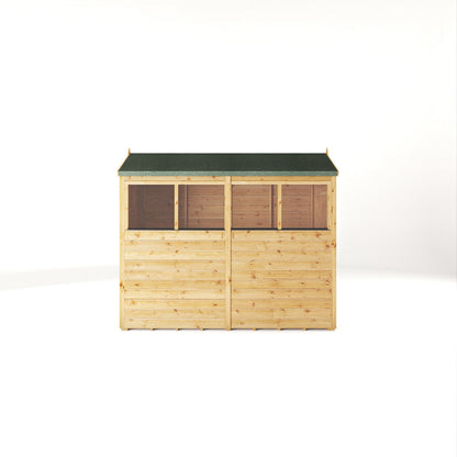 Mercia Woodsman 8' 2" x 4' 3" Apex Shed - Premium Dip Treated Shiplap - Glass Windows