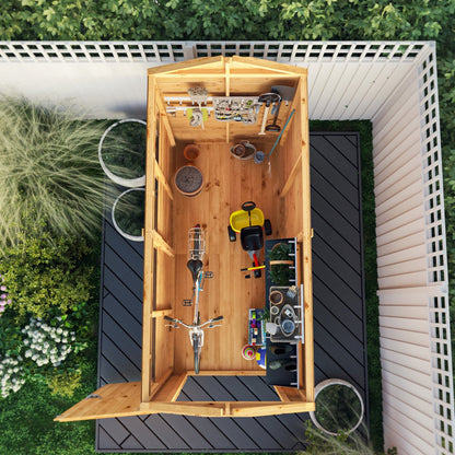 Mercia Woodsman 8' 2" x 4' 3" Apex Shed - Premium Dip Treated Shiplap - Glass Windows