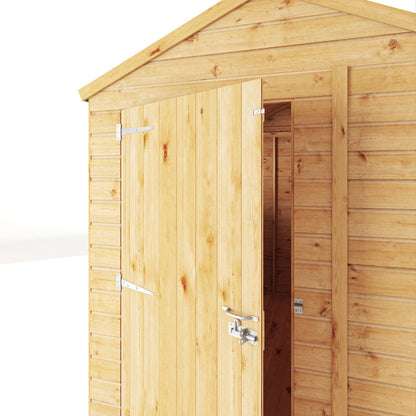Mercia Woodsman 8' 2" x 6' 2" Apex Shed - Premium Dip Treated Shiplap - Glass Windows