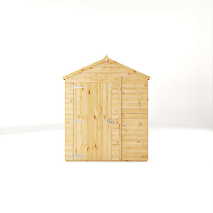 Mercia Woodsman 8' 2" x 6' 2" Apex Shed - Premium Dip Treated Shiplap - Glass Windows