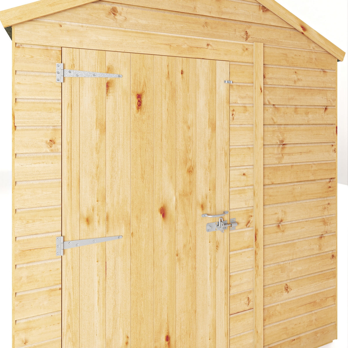Mercia Woodsman 10' 1" x 6' 2" Apex Shed - Premium Dip Treated Shiplap - Glass Windows