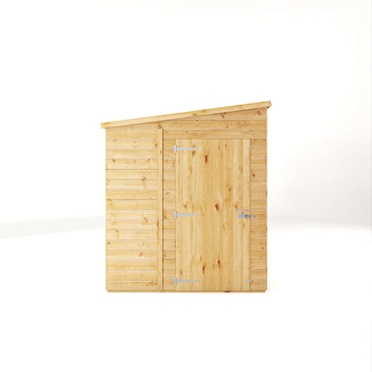 Mercia Woodsman 6' 2" x 5' 10" Pent Shed - Premium Dip Treated Shiplap - Glass Windows