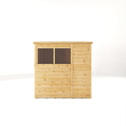 Mercia Woodsman 6' 2" x 5' 10" Pent Shed - Premium Dip Treated Shiplap - Glass Windows