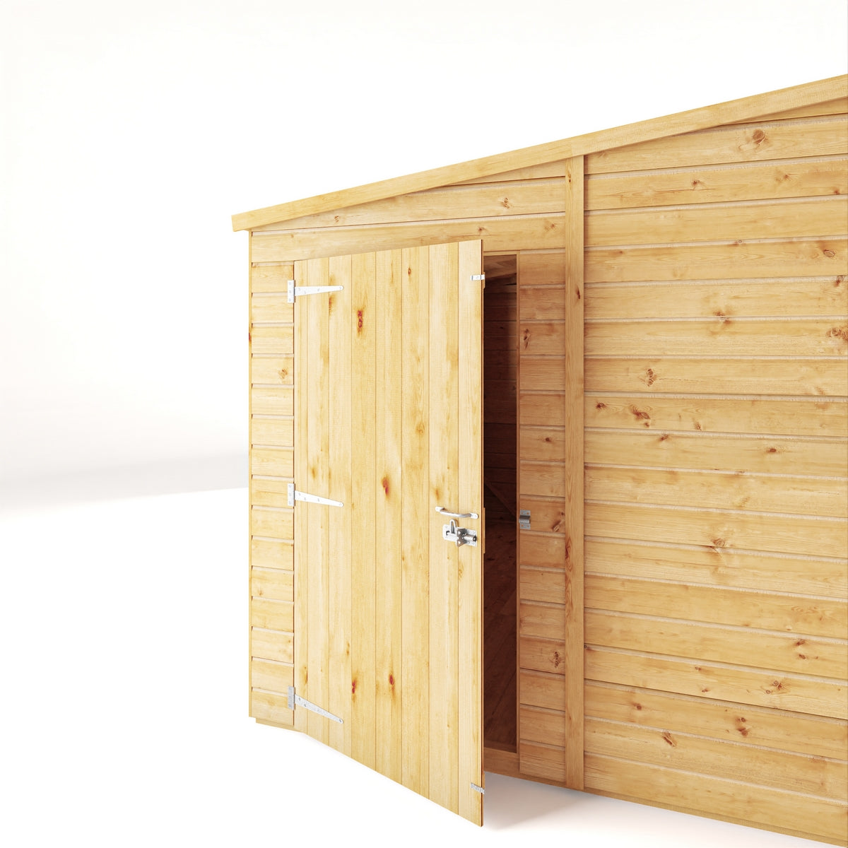 Mercia Woodsman 10' 3" x 8' 1" Pent Shed - Premium Dip Treated Shiplap - Glass Windows