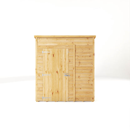 Mercia Woodsman 5' 11" x 5' 10" Pent Shed - Premium Dip Treated Shiplap - Styrene Windows