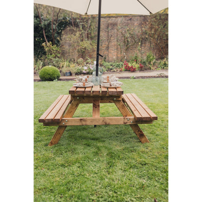 Valley Garden Picnic Table by Churnet Valley - 4 Seats - VPT103