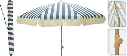 Garden Parasol Black & White by Croft - 2M