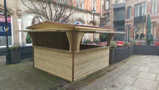 Triple Serving Hatch Event 3.3M wide x 3.3M Deep Chalet by Churnet Valley - XCH07