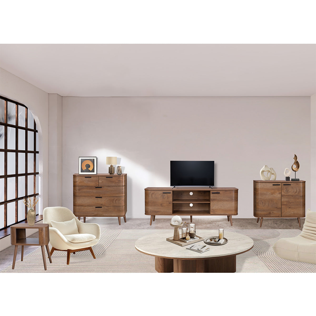 Copenhagen Coffee Table Dark Brown 1 Shelf